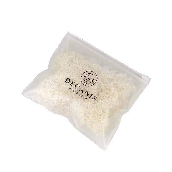 Sac d'emballage de cosmétiques de vêtement de bijoux de Ziplock en plastique givré adapté aux besoins du client d'EVA