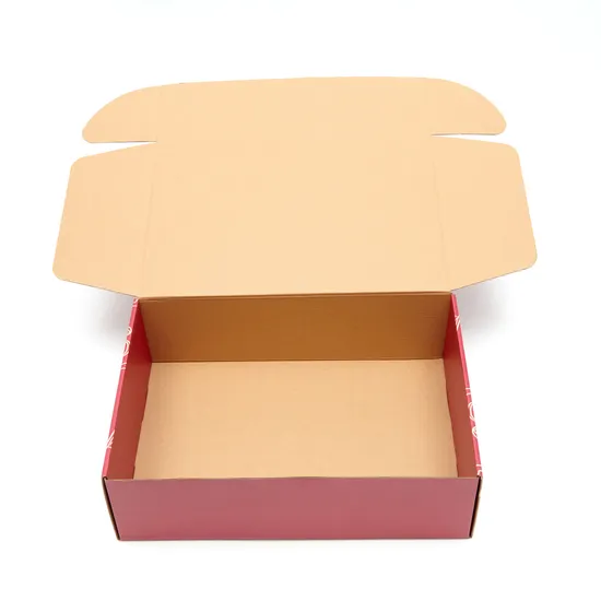 Boîte faite sur commande de boîtes d'expédition d'emballage de papier ondulé supérieur coloré par carton de repli